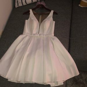 Sherri Hill Dress Worn once OffWhite/white